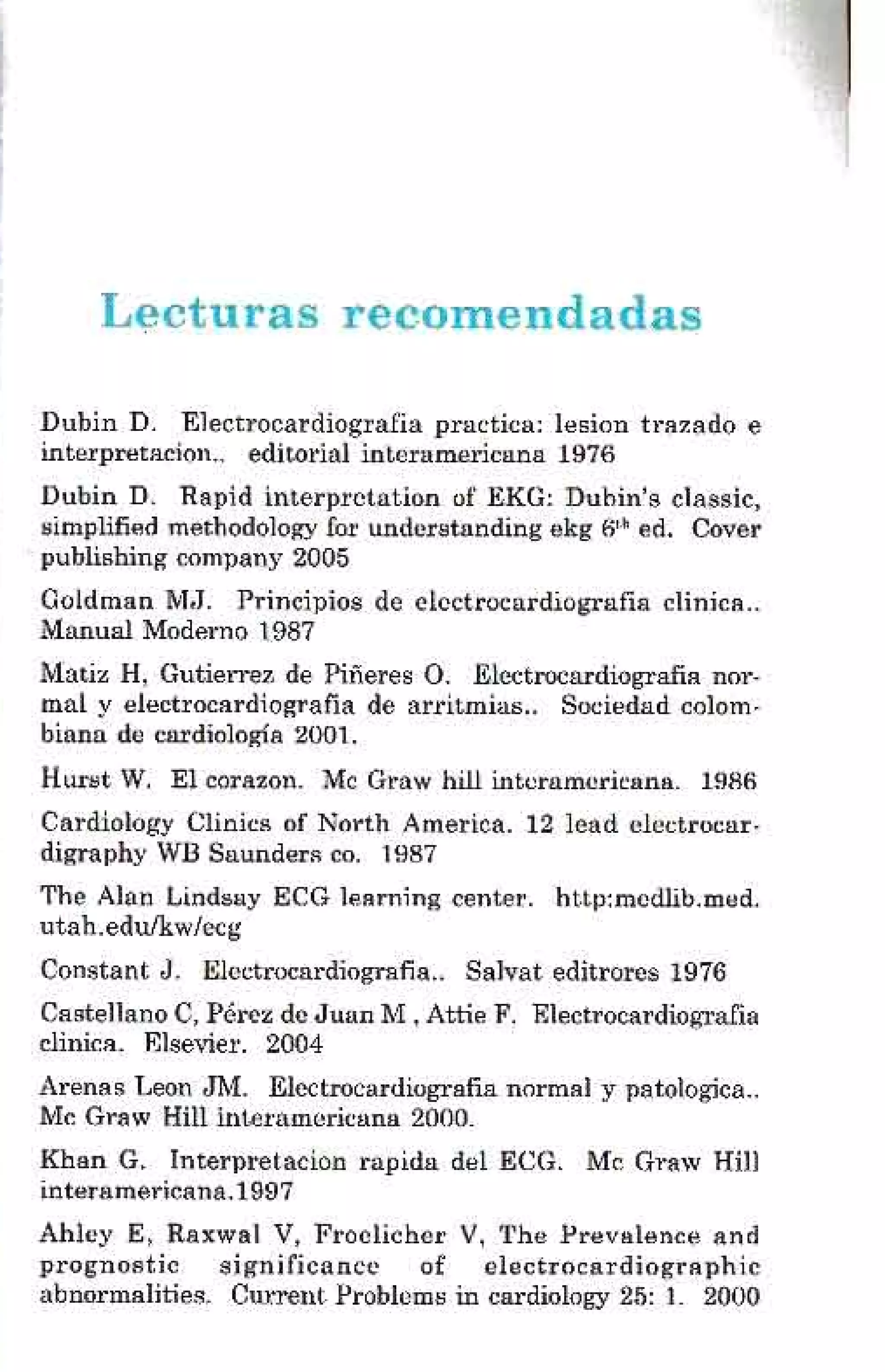 LA ALEGRIA DE LEER EL ELECTROCARDIOGRAMA
