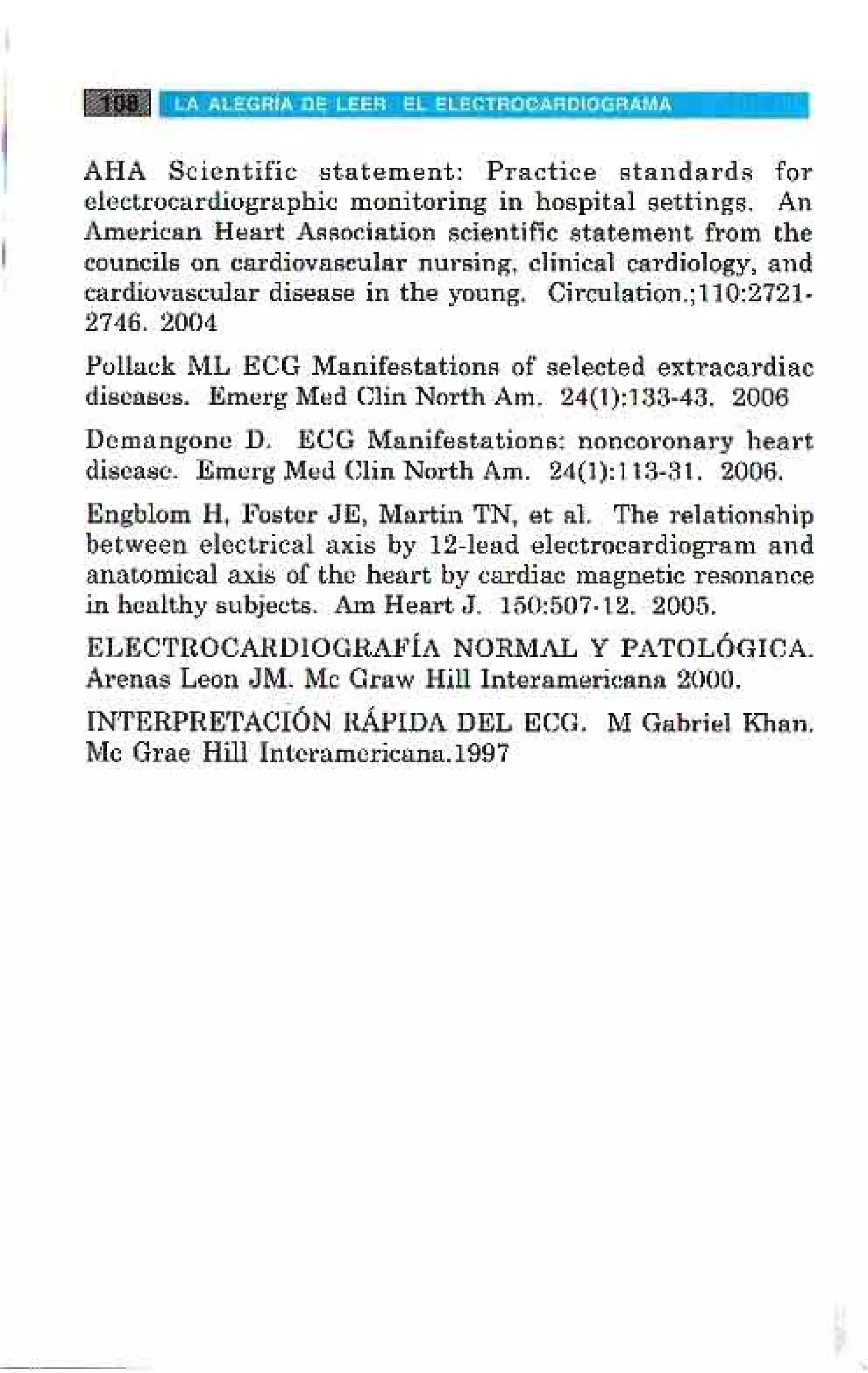 LA ALEGRIA DE LEER EL ELECTROCARDIOGRAMA