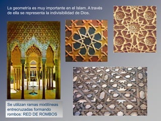 LA ALHAMBRA: CARACTERÍSTICAS ARQUITECTÓNICASLOS MATERIALES en general son pobres: mampostería, tapial  y yesos para las lacerías caladas.  Los sillares de piedra se reservan para los gruesos muros y la Alcazaba.