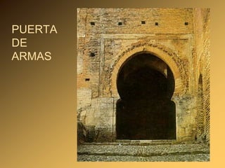 La Alhambra se concibió para proporcionar al hombre sensaciones agradables:             auditivas: el agua                 visuales: la luz y el color                 olfativas: jardines