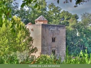 PARTES  DE LA  ALHAMBRAEl palacio carece de un tipo establecido de planta. Se articula alrededor de 3 unidades independientes entre si:a) EL MEXUARb) EL DIWAN: CUARTO DE COMARES alrededor del PATIO DE LOS ARRAYANESc) EL HAREM: CUARTO DE LOS LEONES                          - SALA DE LOS ABENCERRAJES                          - SALAS DE LAS DOS HERMANAS                          - SALAS DE BAÑOS 