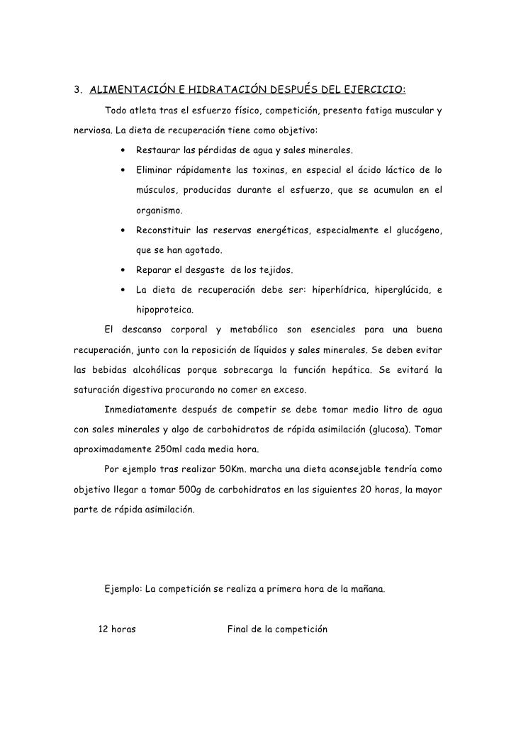 La AlimentacióN En La Marcha Atletica La AlimentacióN En La Marcha Atletica