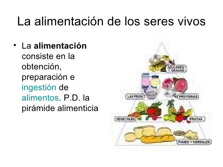 La alimentacion