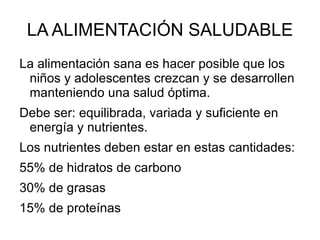 La ingestión de alimentos para obtener de ellos los nutrientes necesarios para el organismo. NUTRICIÓN: Acto involuntario y proceso de obtención de los nutrientes del medio externo
