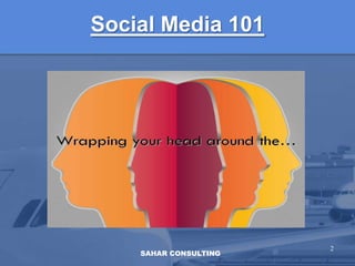 Social Media 101SAHAR CONSULTING2