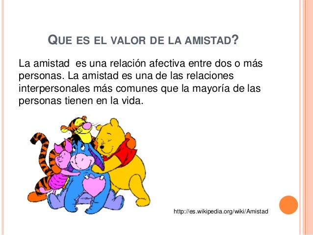 La amistad