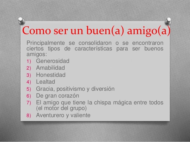 La amistad