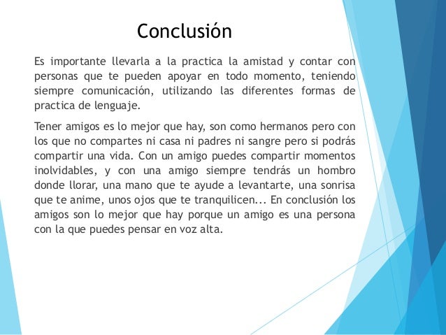 La amistad es una practica social
