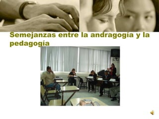 Semejanzas entre la andragogía y la pedagogía
