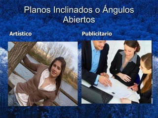 Planos Inclinados o Ángulos Abiertos Artístico Publicitario 