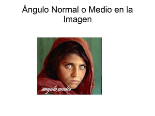 Ángulo Normal o Medio en la Imagen 