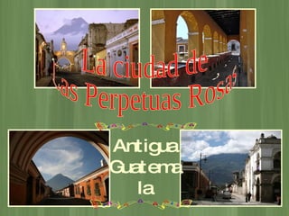 La ciudad de Las Perpetuas Rosas Antigua Guatemala 