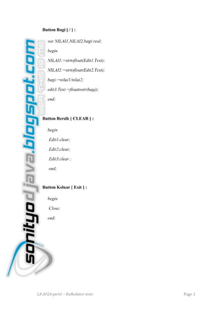 La ap 2 a pert 1   sonityo