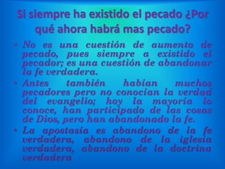 La Apostasía | PPTX