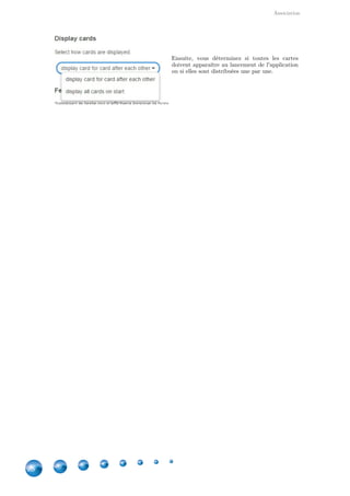 Applications
28
Remarque
L'élève ne verra qu'une question par palier de difficulté. Si vous en avez inséré plusieurs, Learning
Apps choisira aléatoirement celle-ci.
15. QCM choix unique
Créer un QCM
Pour chaque question, vous pouvez ajouter jusqu'à 4 réponses, qui peuvent être de tout type.
Chacune d'entre elles peut être expliquée.
Ensuite, vous pouvez déterminer si les questions sont aléatoires ou pas ainsi que si le joueur
peut passer à la question suivante, peu importe la réponse, pour être évalué à la fin ou s'il doit
absolument trouver le choix correct.
 