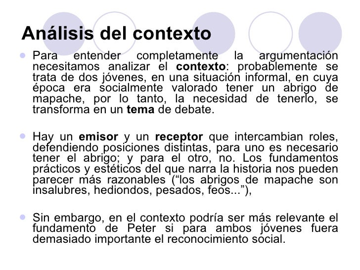La argumentación