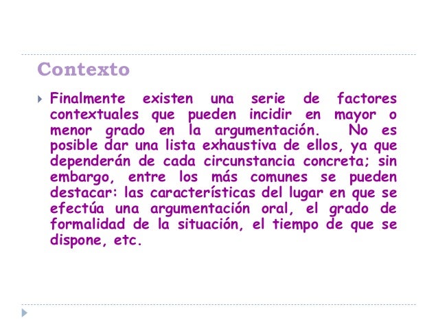 La argumentacion