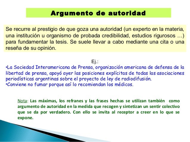 LA ARGUMENTACIÓN