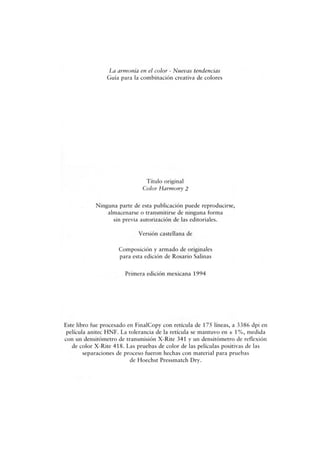La armonia del color
