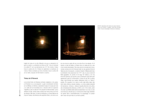 184
PHCUADERNOSDólmenesdeAntequera.TutelayvalorizaciónhoyInvestigación
les mira hacia la salida del sol y los otros dos al sol elevado. En El
Gandul, al este de Sevilla, un tholos mira a la salida del sol y otro
al sol cuando está elevado. Pero más cerca en la escala de la monu-
mental construcción de El Romeral están los dos grandes tholoi de
Valencina de la Concepción, al oeste de Sevilla. El Matarrubilla tiene
la orientación más excepcional de 17.75°, sólo un poco al este del
Norte geográfico. Su pasillo es tan largo (37 metros) y con una
forma tan perfecta, que apunta a que la orientación pudo tener gran
significación para los constructores; a pesar de que allí no parece
haber nada terrestre que pudiera destacarse como un “blanco”
posible. Por supuesto, en el cielo al norte nada debía haber sido
visto hasta entonces excepto estrellas, y la única estrella relevante
de importancia —Arcturus— estaba en aquella dirección en las déca-
das inmediatamente anteriores al 3100 a. de C. Por lo tanto, pode-
mos decir que Matarrubilla (intencionadamente o no) mira a la sali-
da de Arcturus siempre que su construcción tuviera lugar alrededor
de aquella fecha. Lamentablemente, los arqueólogos no pueden
decir nada más que ésta es una fecha posible.
erigido de nuevo en un sitio diferente, así que su orientación ori-
ginal se perdió. La orientación de Viera es 96°, mira al horizonte
con altitud 4°, con una declinación de -2.5°. Por lo tanto, miraba
hacia la salida del sol a finales de septiembre (y mediados de
marzo). Parece probable que fuera orientado hacia la salida del
sol en otoño, después de terminada la cosecha.
Tholos de El Romeral
Las tumbas tholos de Andalucía rechazan adaptarse a una pauta,
y El Romeral no es una excepción. La gran concentración de tholoi
en Los Millares, en Almería, claramente encaja en la pauta que mira
a la salida del sol encontrada tan a menudo entre los sepulcros
megalíticos, pero la colección más pequeña de Barranquete, a poca
distancia al este, incluye varias tumbas que miran hacia el sol una
vez elevado. Más lejos, al oeste de Antequera, en Santa Bárbara de
Casa en Huelva, encontramos tres pequeños tholoi, uno de los cua-
004 005
004-007. Instantáneas del solsticio de invierno desde el
Tholos de El Romeral / Imágenes: Javier Pérez González
Fuente: Conjunto Arqueológico Dólmenes de Antequera
 