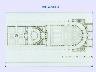 Villa Rotonda Interior Gran habitación circular con cúpula Llegan a ella cuatro pasillos 