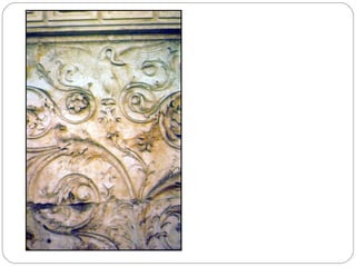 ARA PACIS.
MOTIVO DECORATIVO DEL ZÓCALO:
GUIRNALDAS,
ROLEOS Y ACANTOS.
 