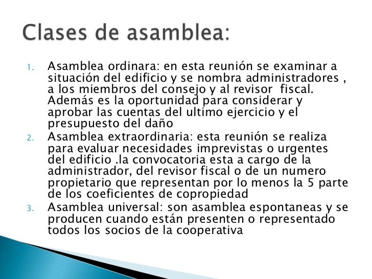 La asamblea La asamblea