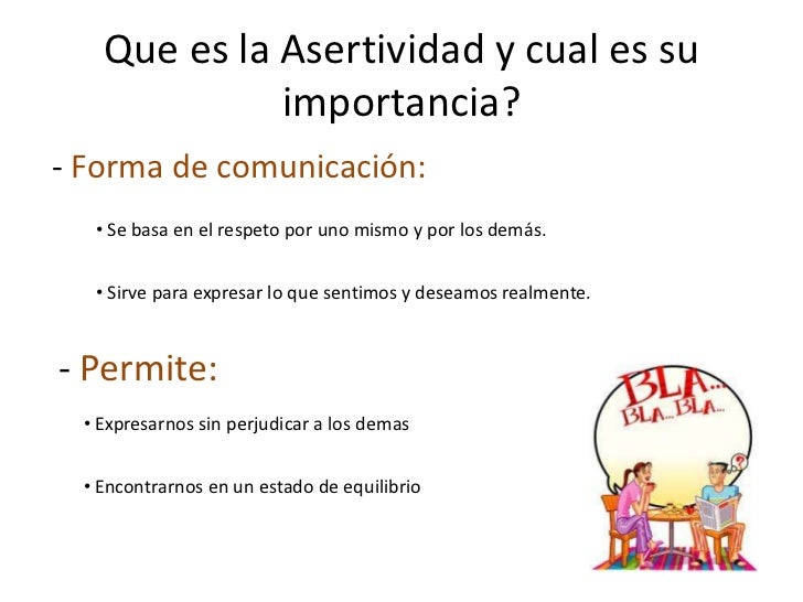 La asertividad