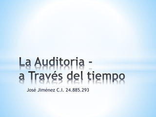 José Jiménez C.I. 24.885.293
 