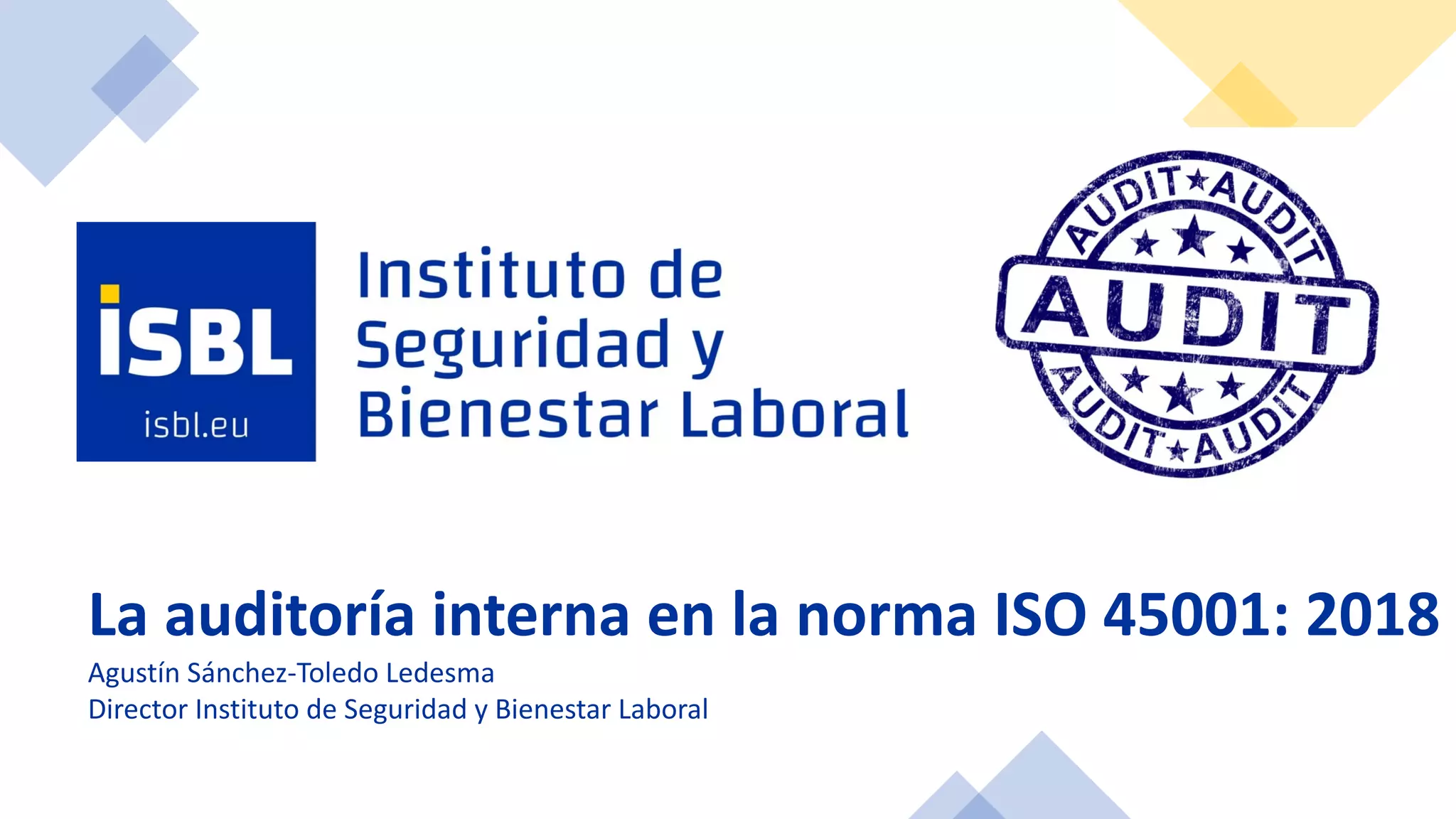 La auditoria interna segun iso 45001 | PDF