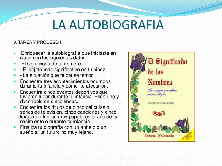 La autobiografia