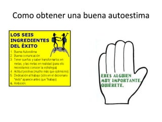 Como obtener una buena autoestima