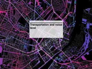 Transportation and noise
level
 
