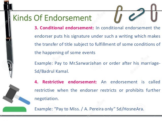 Endorser meaning