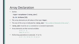 Lab-structure programming Array one Dimensions 4.pptx