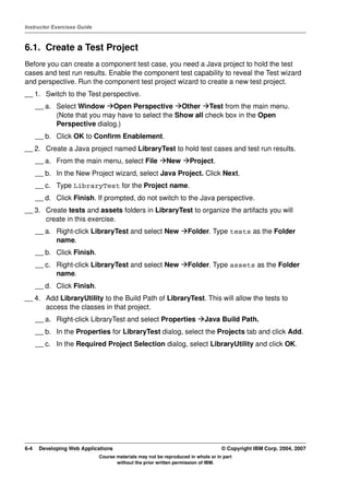 Lab 7b) test a web application | PDF