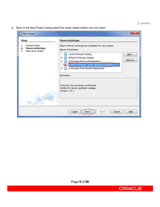 6. Back in the New Project dialog select this newly added artifact and click Next.




                                                   Page 9 of 66
 