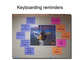 Keyboarding reminders 