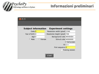 Informazioni preliminari
 