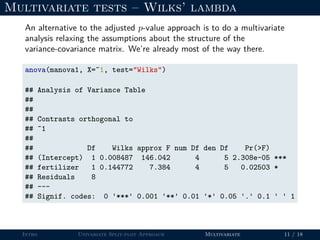 Repeated measures analysis in R | PDF
