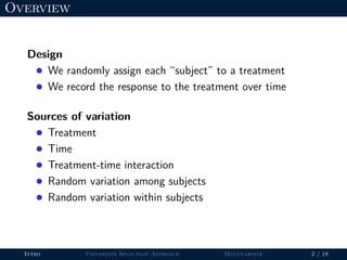 Repeated measures analysis in R | PPT