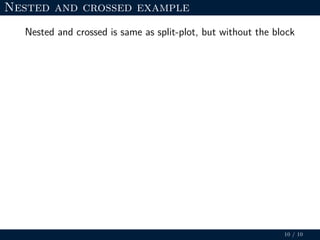 Split-plot Designs | PDF