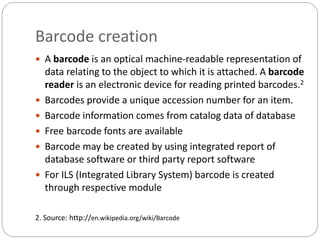 Processing of Library Materials | PPSX