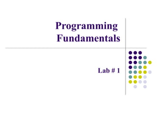 Lab 01 working with c plus plus lab work.ppt