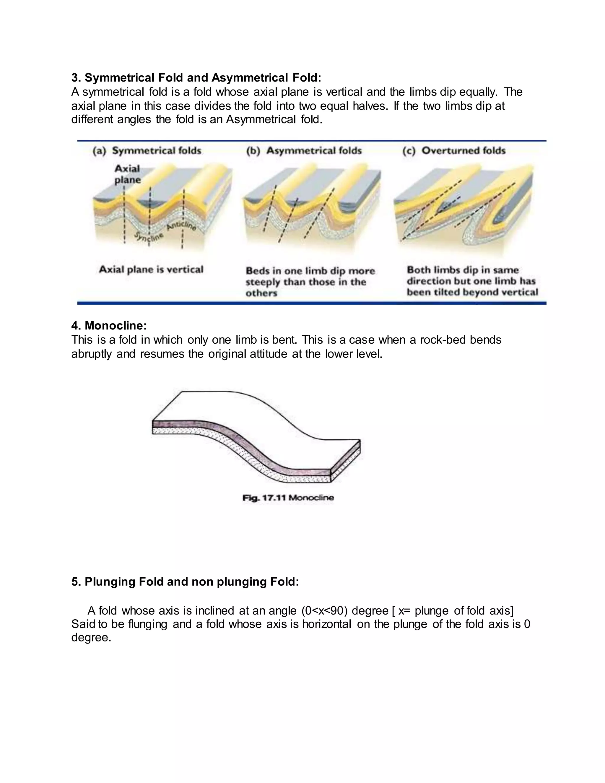 Fold And Its Classification DOCX Fold And Its Classification DOCX