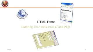 HTML Forms
Entering User Data from a Web Page
6/26/2024 37
 