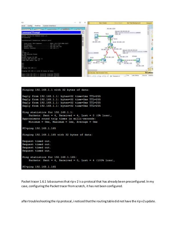 Ccna lab 1.6.1 pka completed test