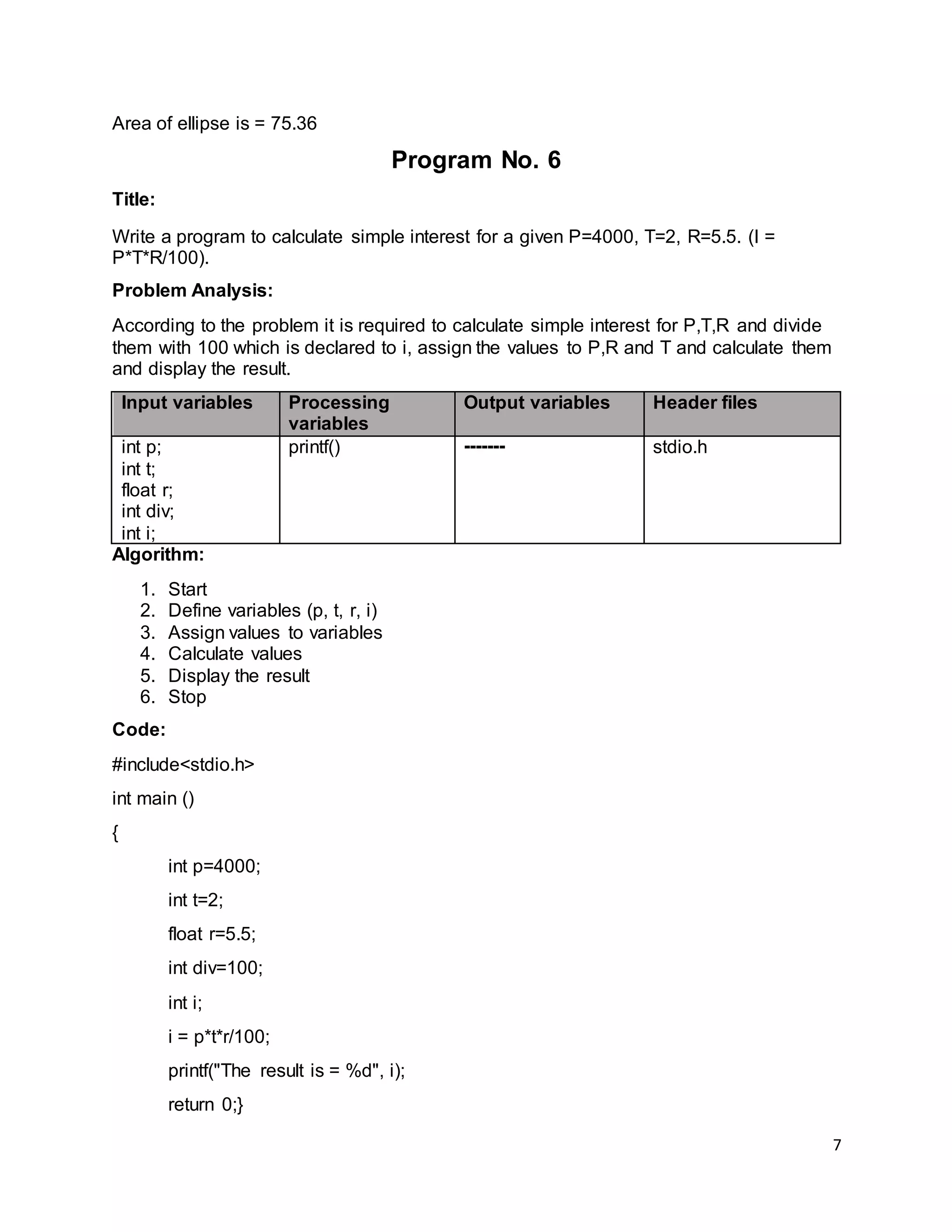 C programming Lab 1 | DOCX