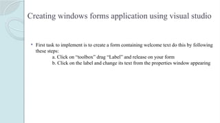 Introduction to C# (ADO.NET) and windows Form Applications.pptx