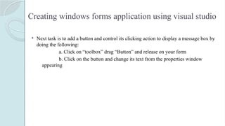 Introduction to C# (ADO.NET) and windows Form Applications.pptx